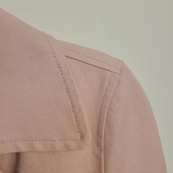 J. Crew | Women's Pink Double Breast Heavyweight Cotton Twill Jacket (Size 00) - Picture 7 of 16